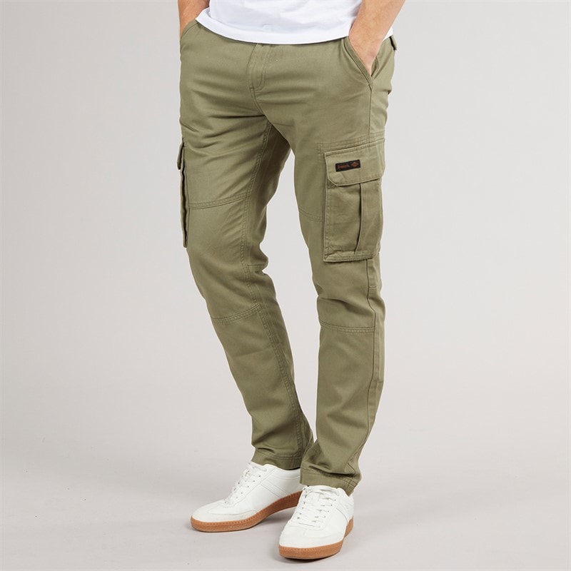 Bench Herre Sergei Twill Cargobukser Lyse Khaki