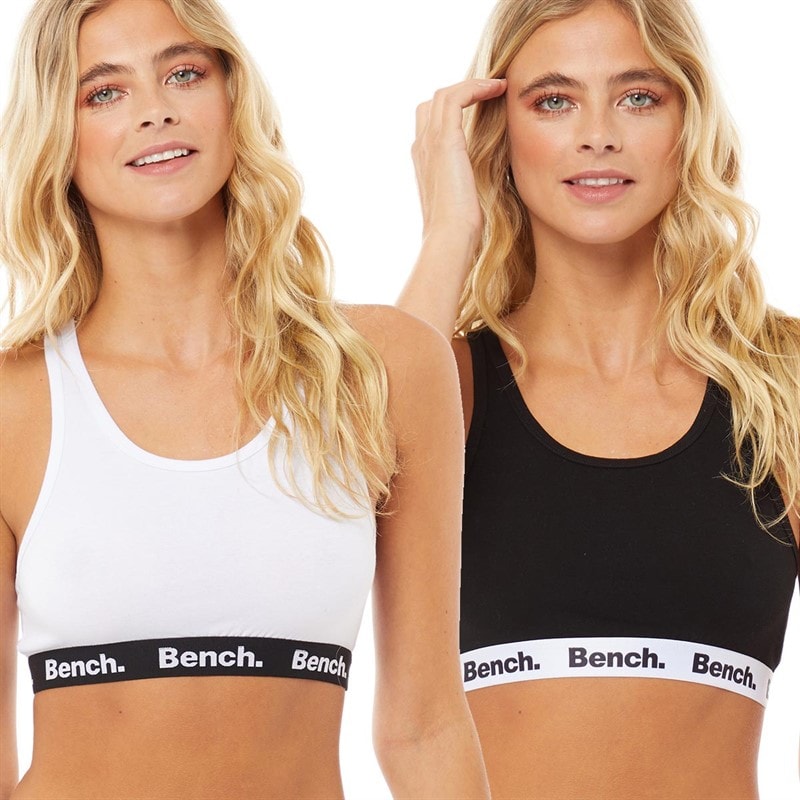 Bench Dame Angelina To-pak BH'er Hvid/Sort - Billede 1