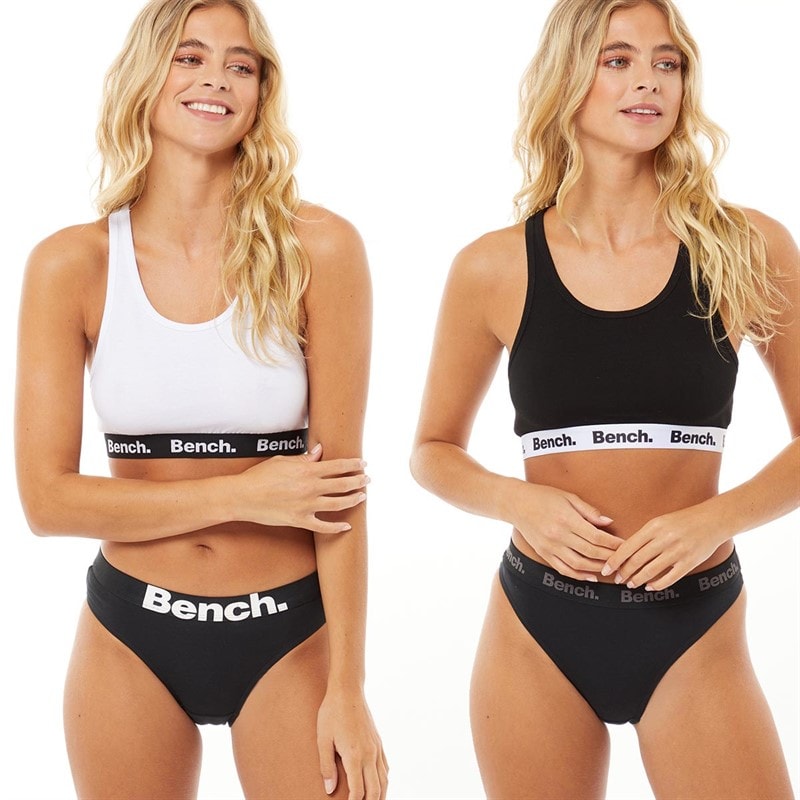 Bench Dame Angelina To-pak BH'er Hvid/Sort - Billede 3
