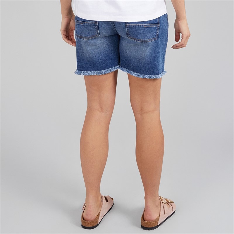 Bench Dame Kaylie Denim Shorts Mellem Blå - Billede 2