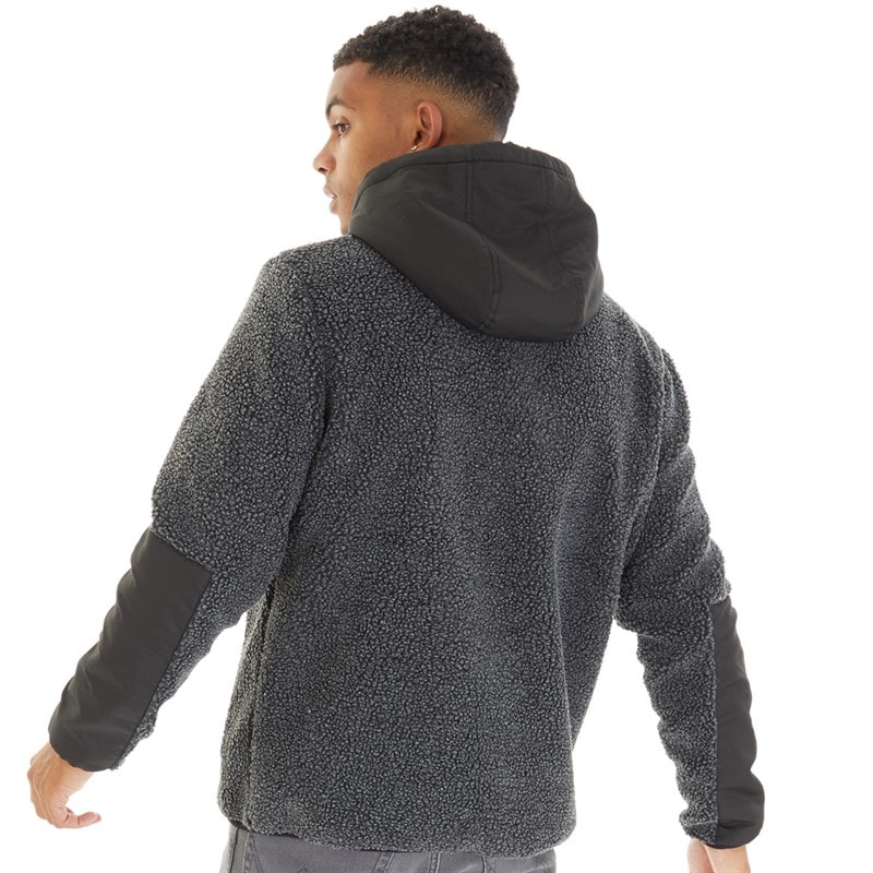 Bench Herre Brecon Lynlås Sherpa Fleece Sort Melange - Billede 2