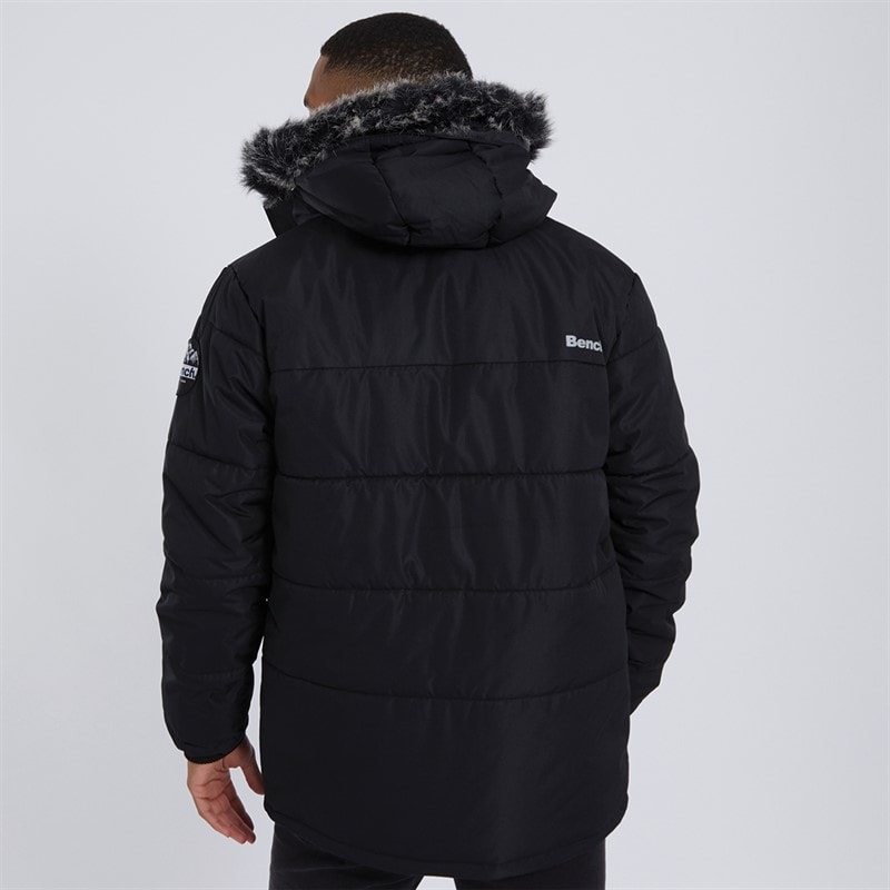 Bench Herre Koufax Vatteret Parka Sort - Billede 2