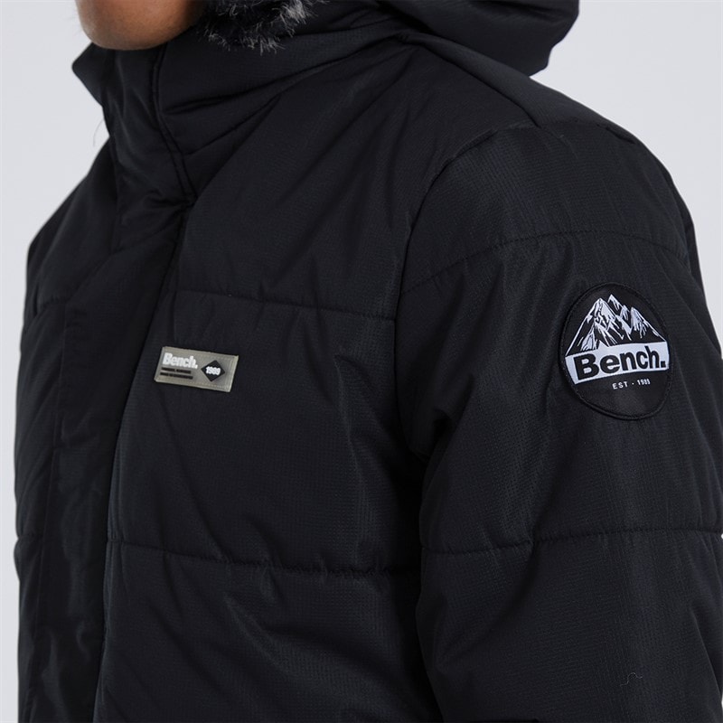 Bench Herre Koufax Vatteret Parka Sort - Billede 3