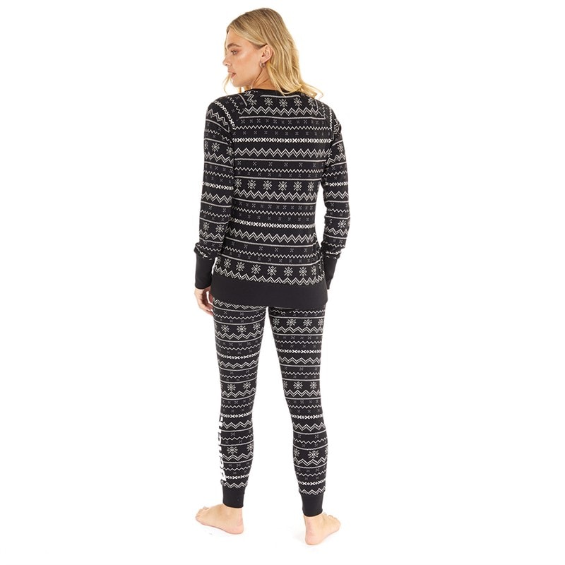 Bench Sæt med Loungewear til Kvinder Sort Fairisle - Billede 2