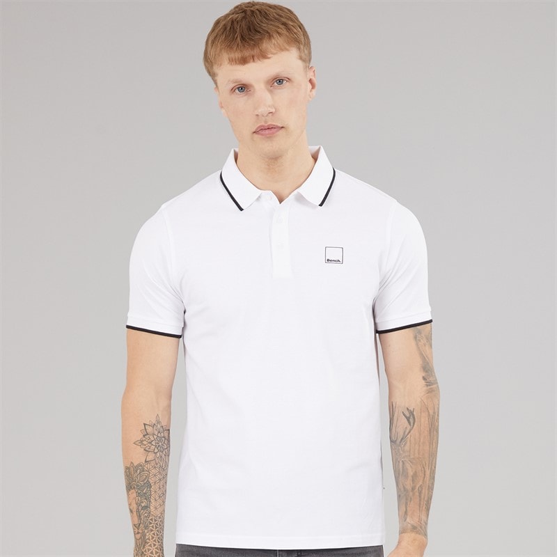 Bench Herre Mata Polo T-shirt Hvid - Billede 1