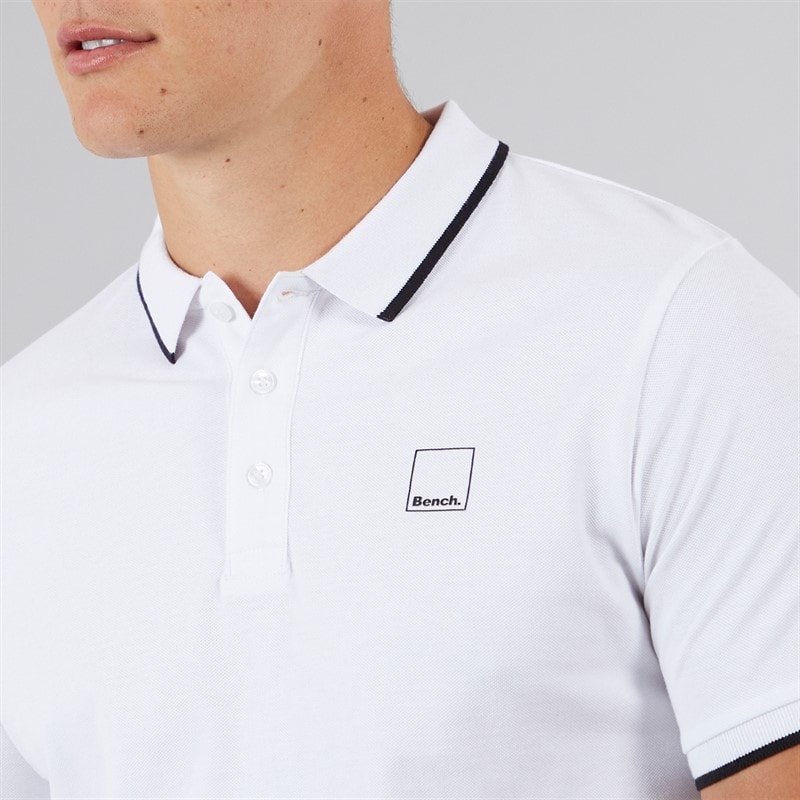 Bench Herre Mata Polo T-shirt Hvid - Billede 3