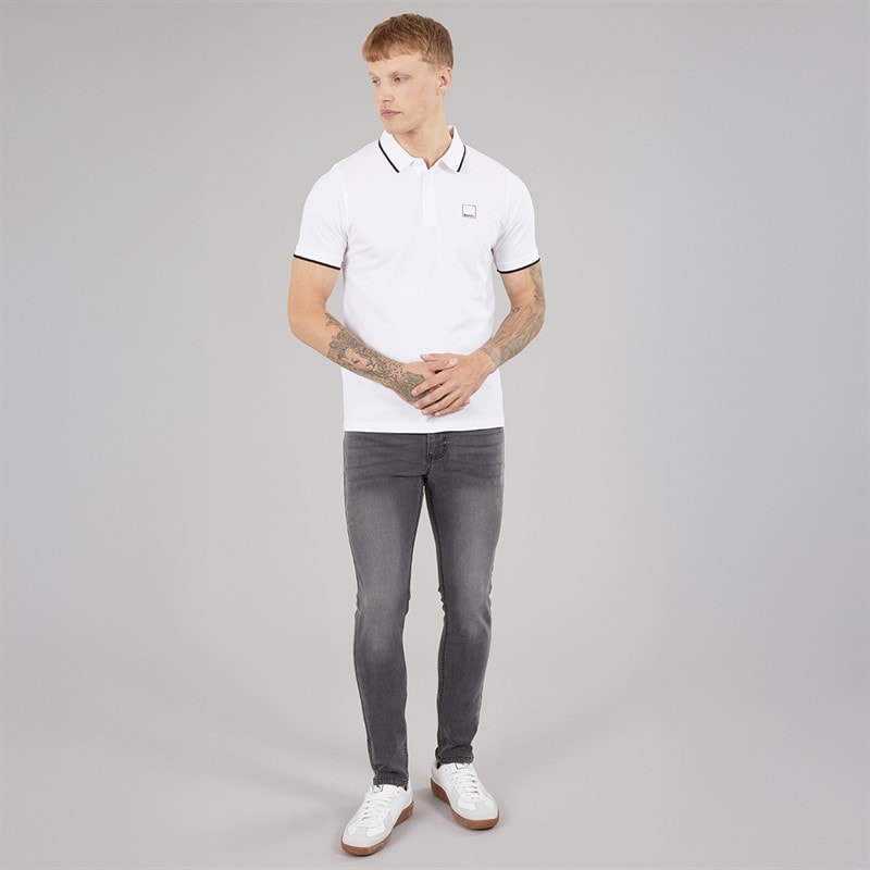 Bench Herre Mata Polo T-shirt Hvid - Billede 4