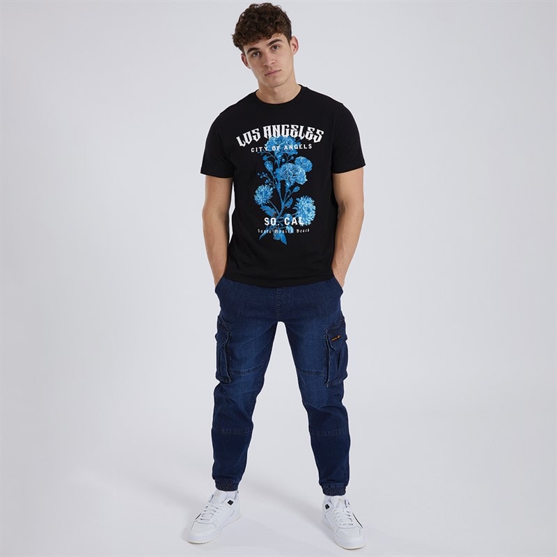 Bench Herre Goffey Slim Fit Jeans Mørk Indigo Vask - Billede 4