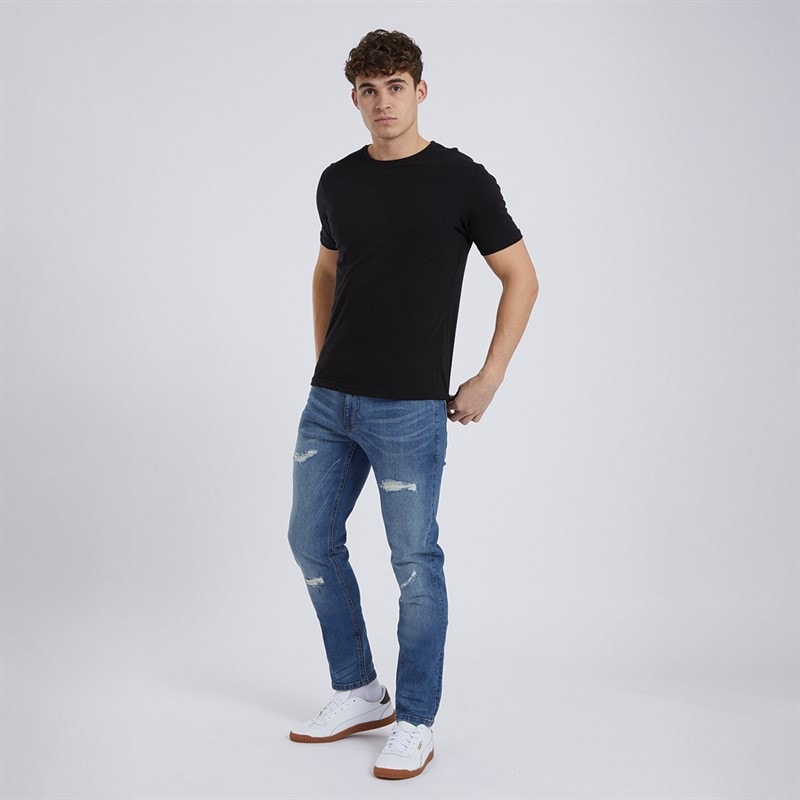 Bench Herre Afslappede Tapede Jeans Lyseblå - Billede 3