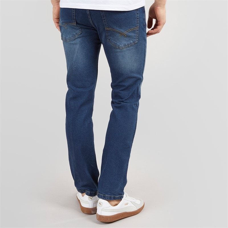 Bench Herre Stuart Jeans med lige pasform Mørk indigovask - Billede 2
