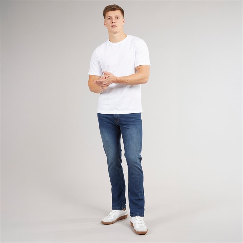 Bench Herre Stuart Jeans med lige pasform Mørk indigovask - Billede 4