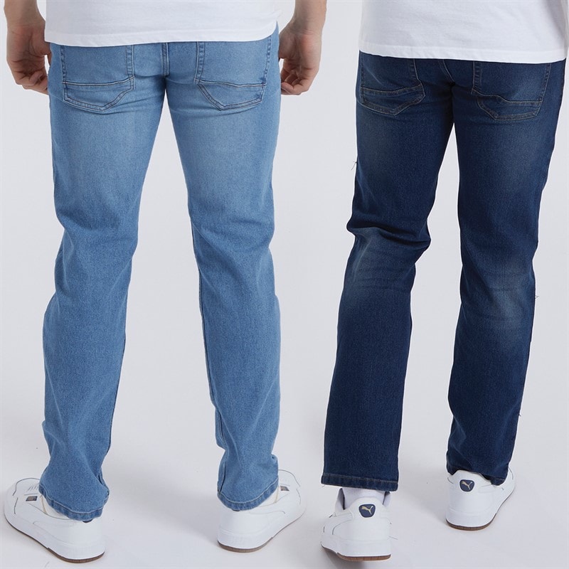 Bench Herre Stuart Jeans med lige pasform - topak i Indigo/Mid Wash - Billede 2