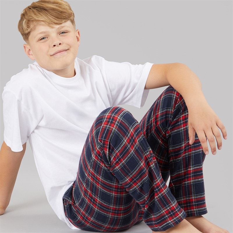 Bench Drenge Folau Flanel Check Lounge Bukser Blå/Rød/Hvid/Gul Check Flanel - Billede 4