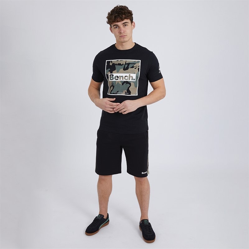 Bench Herre Sanlo T-shirt og Shorts Sæt Sort - Billede 4