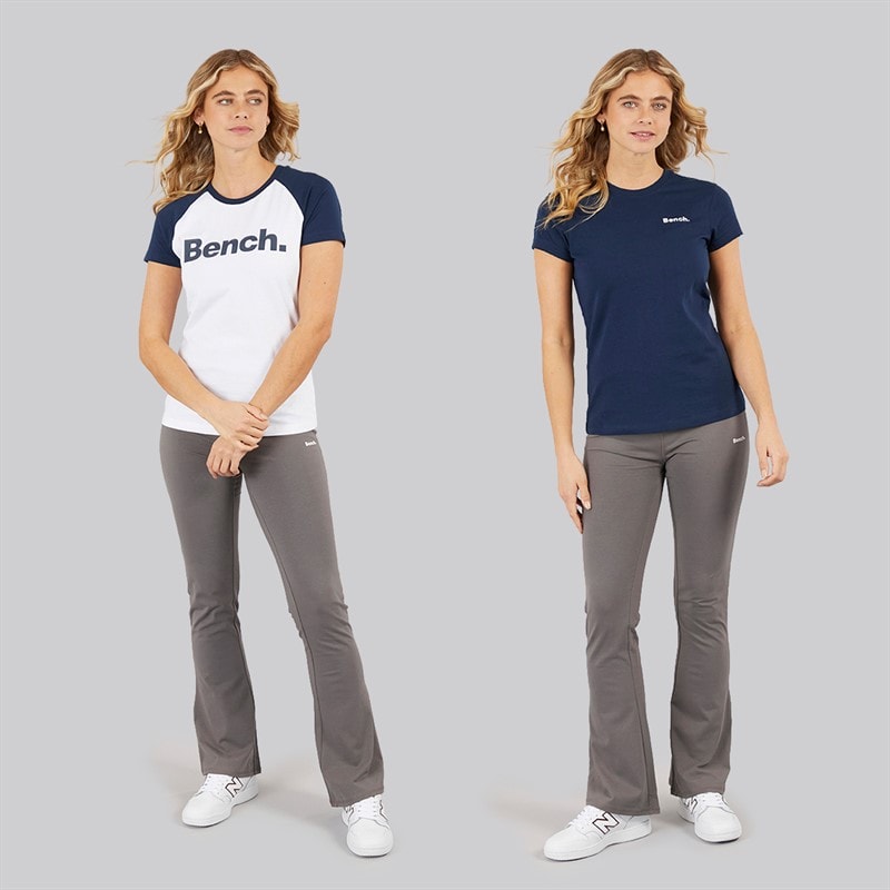 Bench Dame T-shirts Nerissa Topak Hvid/Blå - Billede 3