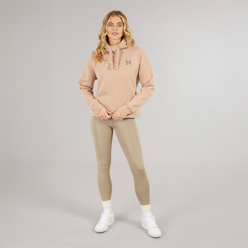 Bench Dame Ioni Hoodie Taupe - Billede 4