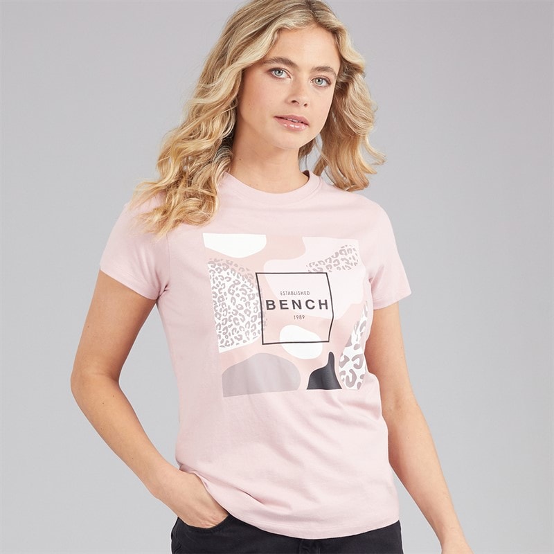 Bench Dame Tuiren T-shirt Licht Stoflig Roze - Billede 1