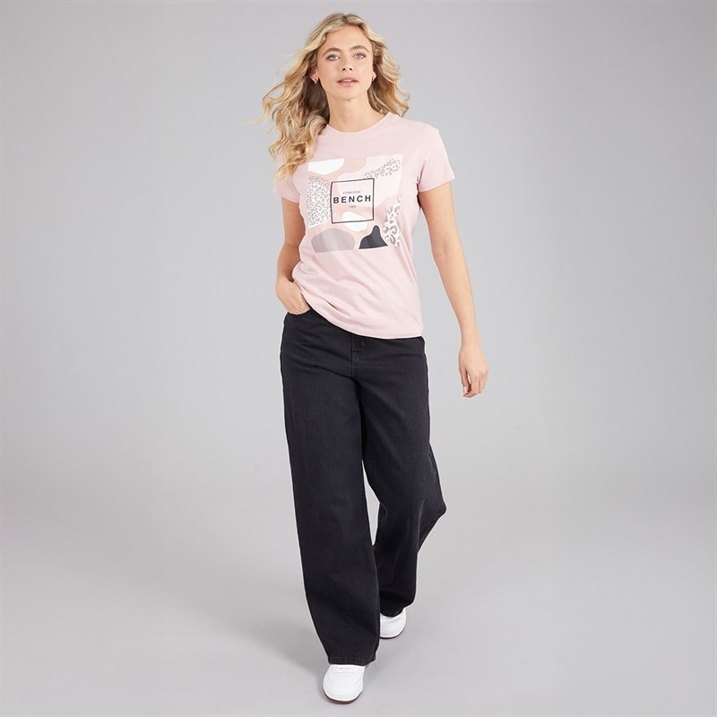 Bench Dame Tuiren T-shirt Licht Stoflig Roze - Billede 3