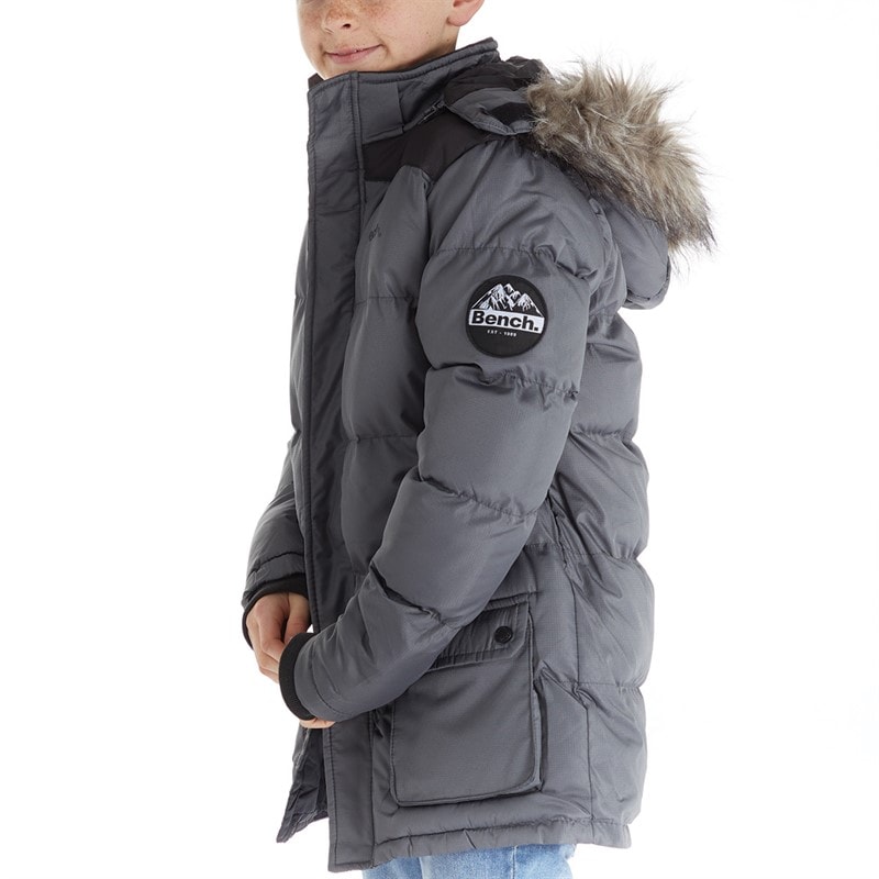 Bench Drenge Axel Paddet Parka Stålgrå - Billede 3