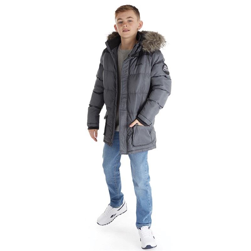 Bench Drenge Axel Paddet Parka Stålgrå - Billede 4