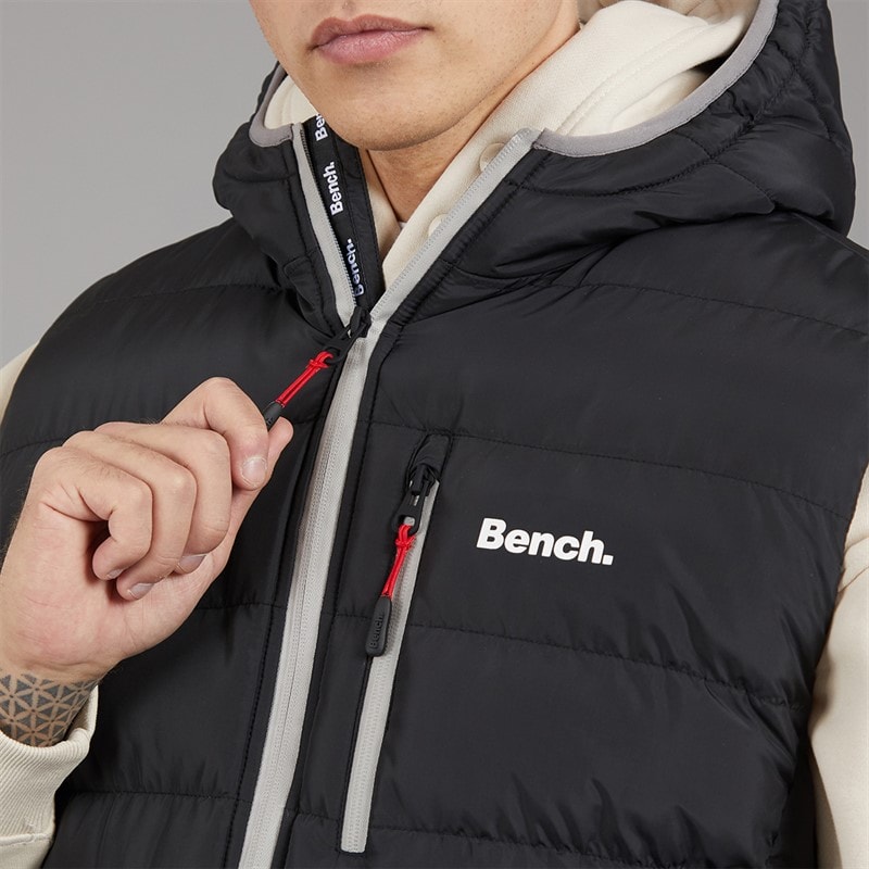 Bench Mænd Galban Hættepuffer Vest Sort - Billede 5