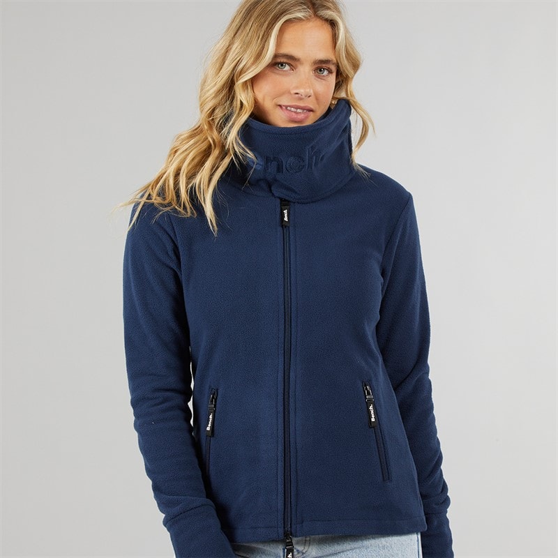 Bench Træningsjakke i Microfleece med Hætte Blå til Kvinder