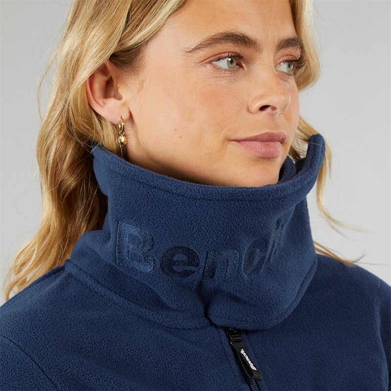 Bench Træningsjakke i Microfleece med Hætte Blå til Kvinder - Billede 3
