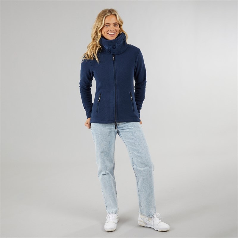 Bench Træningsjakke i Microfleece med Hætte Blå til Kvinder - Billede 4