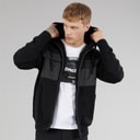 Bench Herre Strikket Hoodie Sort