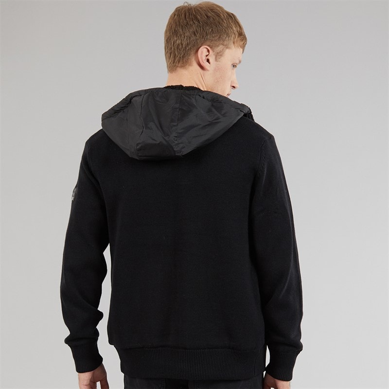 Bench Herre Strikket Hoodie Sort - Billede 2