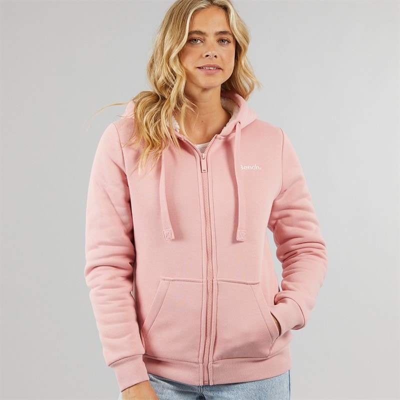 Bench Dame Mintz Teddyforet Zip-gennem Hoodie Blush - Billede 3