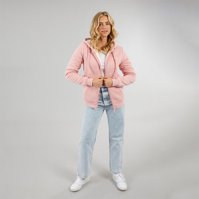 Bench Dame Mintz Teddyforet Zip-gennem Hoodie Blush - Billede 4
