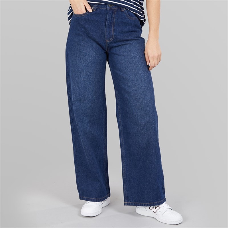 Bench Jeans med vid ben kvinder Mørkeblå - Billede 1