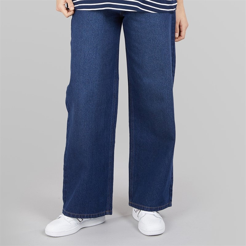 Bench Jeans med vid ben kvinder Mørkeblå - Billede 3