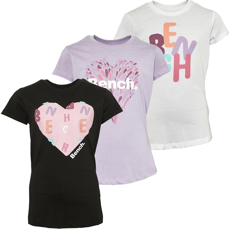 Bench Piger T-shirts Phoenix 3-pak Assorteret - Billede 1