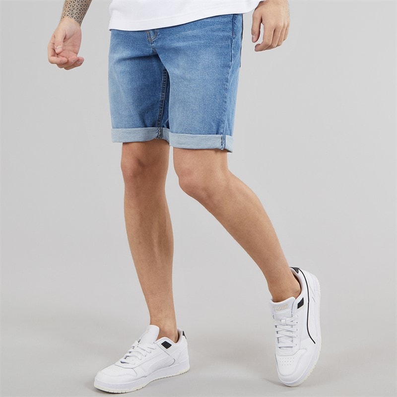 Bench Herre Vargel Denimshorts Blå