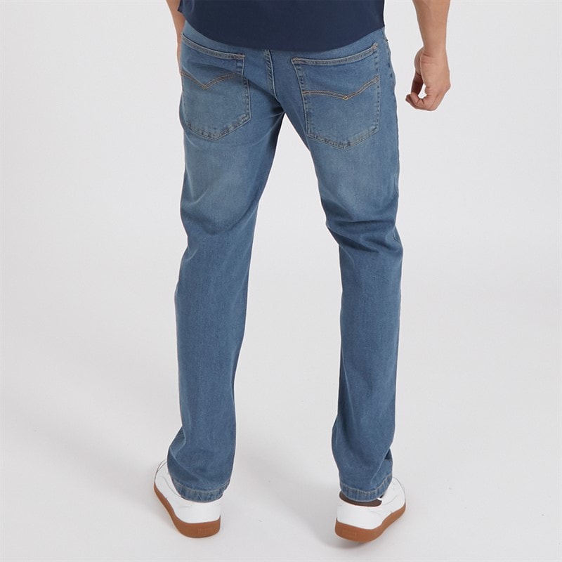 Bench Herre Stuart Jeans med lige pasform Mellem Blå Vask - Billede 2