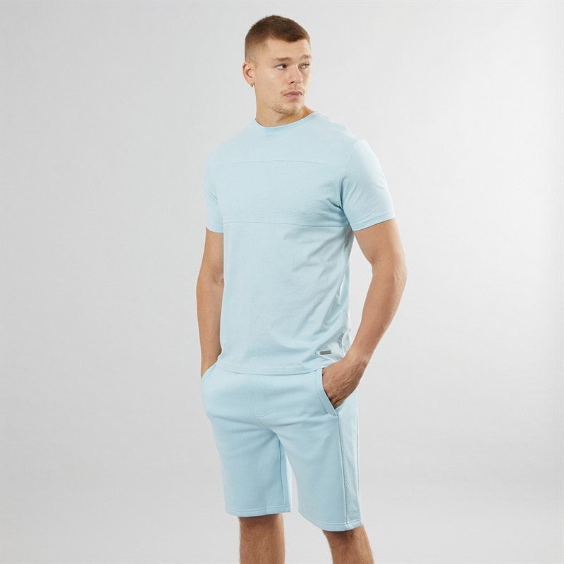 Bench Herre Beslo T-shirt og Shorts Sæt Is