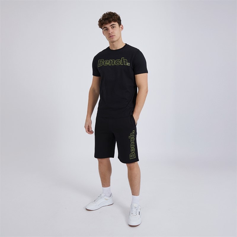 Bench Herre Gowsen T-shirt og Shorts Sæt Sort - Billede 1