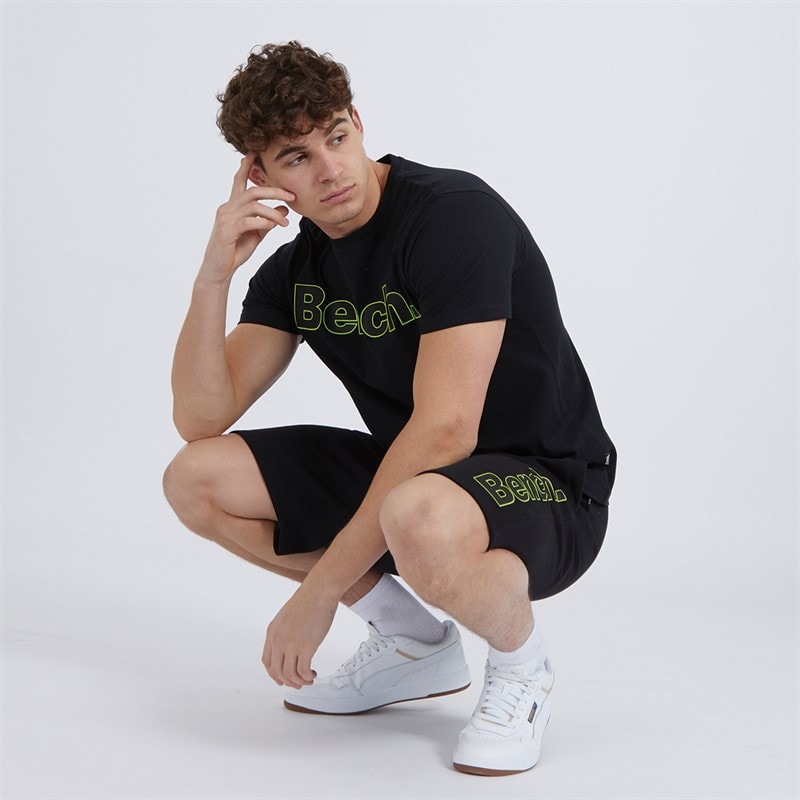 Bench Herre Gowsen T-shirt og Shorts Sæt Sort - Billede 3