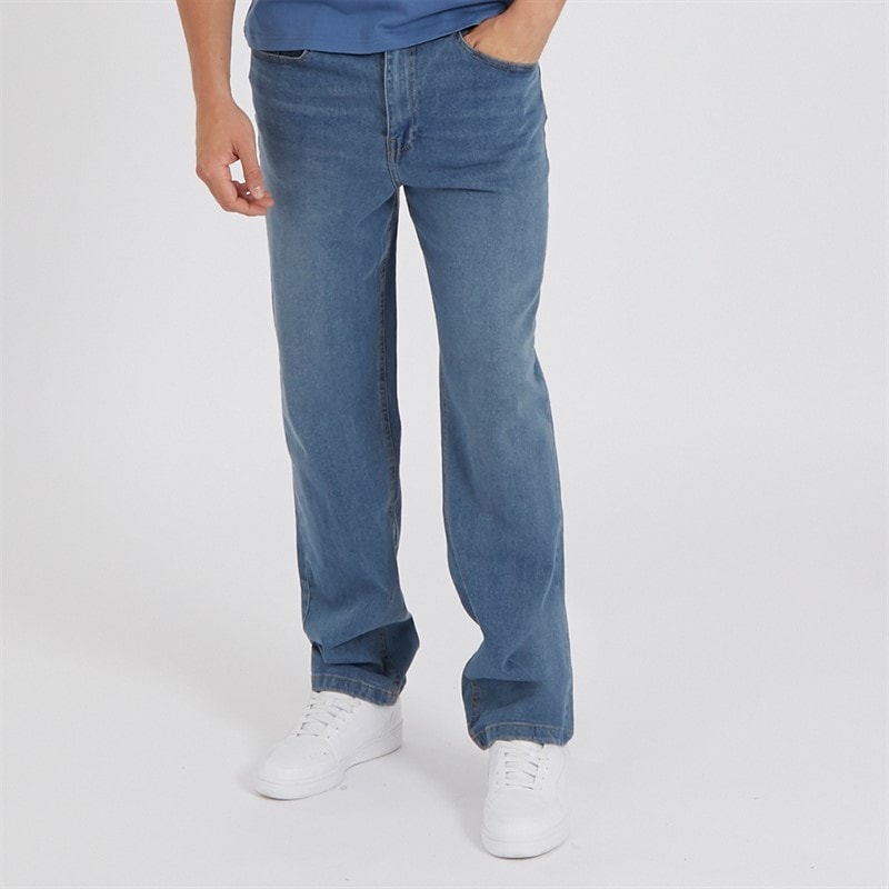 Bench Jeans til Herre Jeffers Løstsiddende Mid Blå Vask - Billede 1