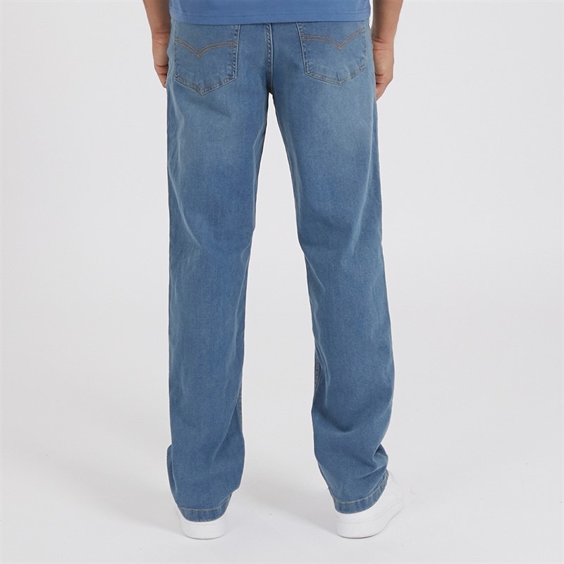Bench Jeans til Herre Jeffers Løstsiddende Mid Blå Vask - Billede 2