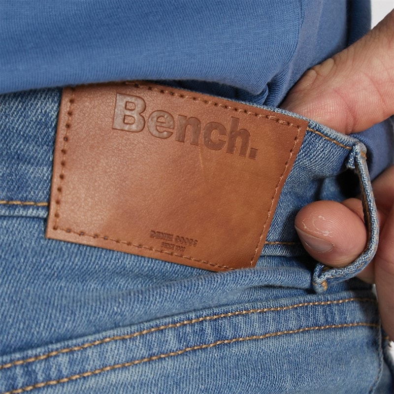 Bench Jeans til Herre Jeffers Løstsiddende Mid Blå Vask - Billede 3
