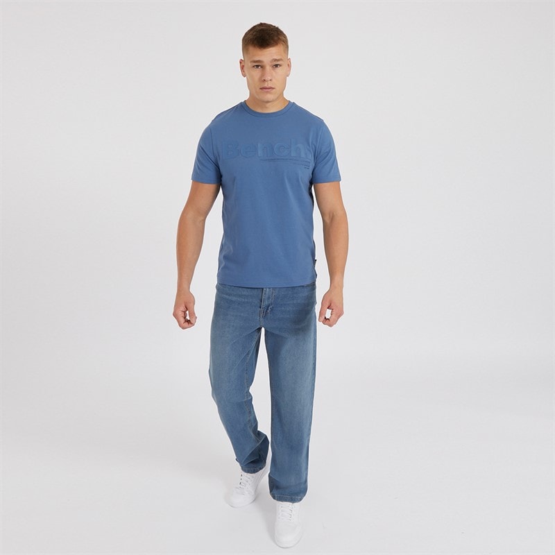 Bench Jeans til Herre Jeffers Løstsiddende Mid Blå Vask - Billede 4