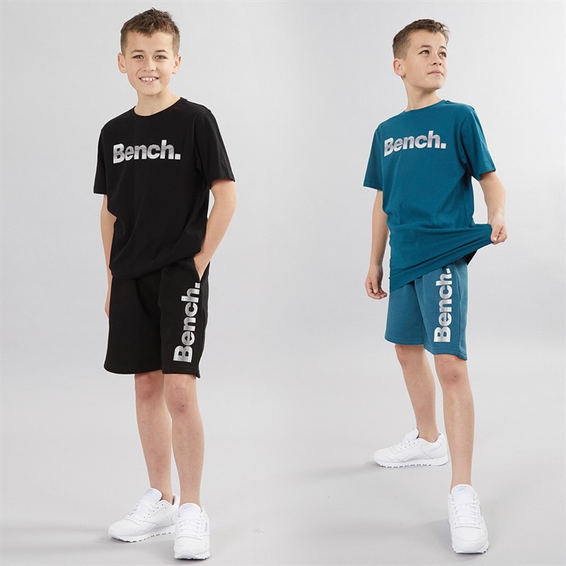Bench Drenge Trinti To-Pak T-Shirts Teal/Sort - Billede 3