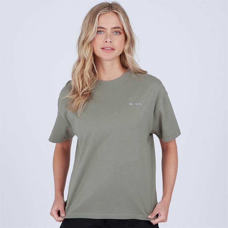 Bench T-shirt Oona Kaki Ash Dame - Billede 2