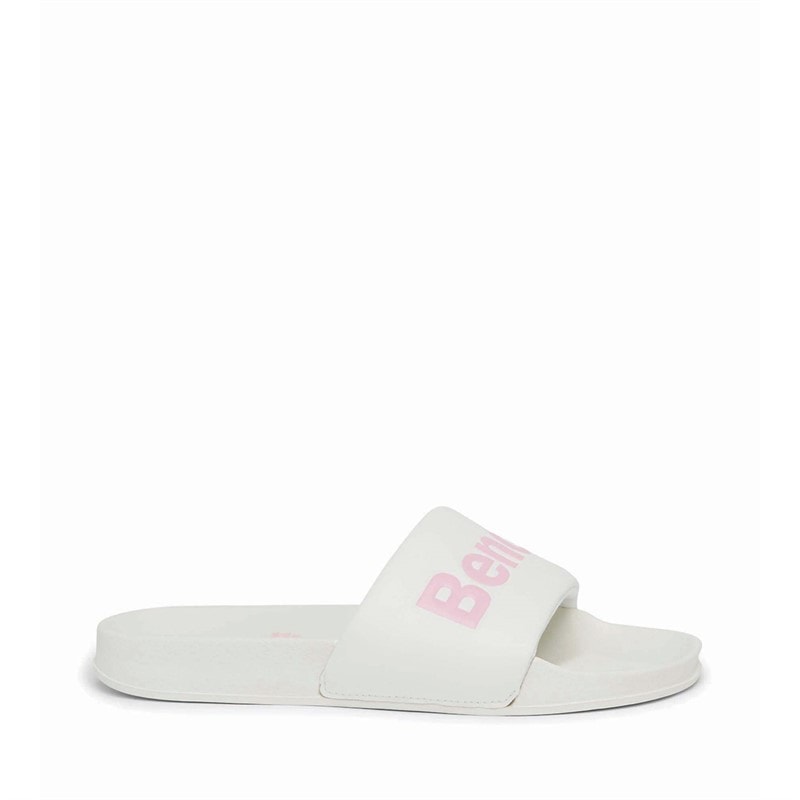 Bench Dame Calypso Slides Hvid/Pink - Billede 5