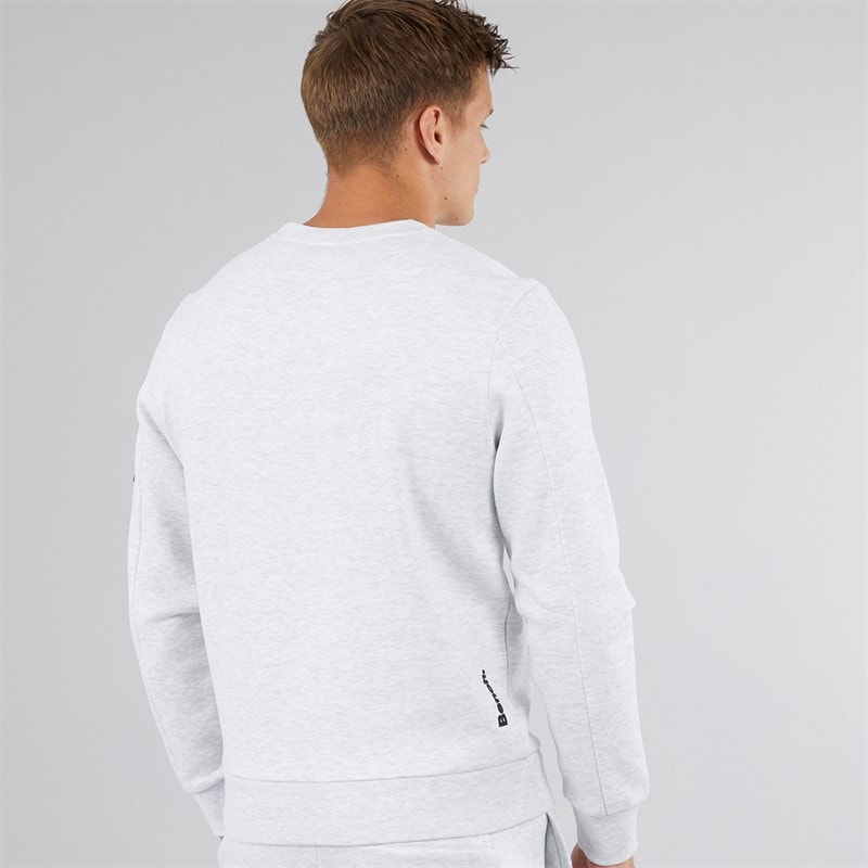 Bench Herre Rissio Utility Sweatshirt Lysegråmeleret - Billede 2