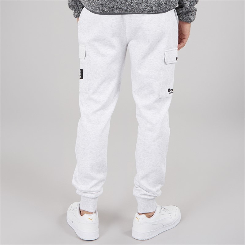 Bench Herre Webello Utility Joggers Lysegrå Melange - Billede 2