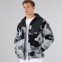 Bench Herre Sableo Fleece Hættetrøje Sort Camo